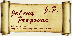 Jelena Progovac vizit kartica